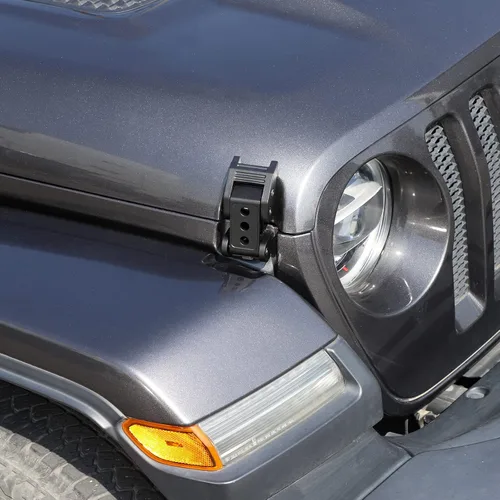 Vista 9 de RT-TCZ Para Wrangler Hood Latch Lock Lock Catch, Cierres de aluminio para Jeep Wrangler 2007-2017 JK JKU 2018+ JL JLU 2020+ Gladiator JT Negro