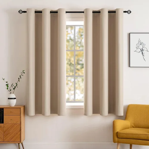 Vista 89 de MIULEE Cortinas para oscurecer la habitación, con aislamiento térmico y bloqueo de luz, juego de 2 paneles de cortina opaca para ventana, parte