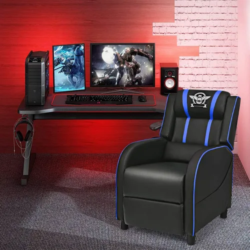 Vista 2 de DORTALA Silla de masaje para adultos, sofá reclinable ajustable con reposapiés y función de masaje, reclinable ajustable para sala de estar, asiento