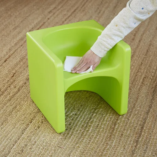 Vista 173 de ECR4Kids Tri-Me 3 en 1 silla cubo, muebles para niños, color azul polvo