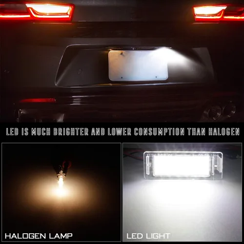 Vista 3 de RUXIFEY Lámpara de luz LED para placa vehicular con resistencia libre de errores Compatible con Chevy Corvette Camaro Equinox Impala Volt Cadillac