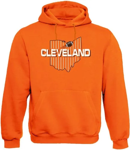 Vista 6 de Xtreme Apparrel Team Field Map Men's Hoodie Sweatshirt for Football Fans