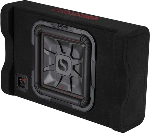 Vista 5 de KICKER L7TDF 12 pulgadas (11.8 in) L7 delgado gabinete de subwoofer de encendido hacia abajo, 2 ohmios