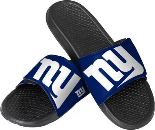 Vista 14 de FOCO mens NFL Team Cropped Big Logo Shower Sport Slide Flip Flop Sandals
