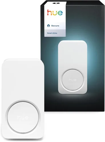 Vista 9 de Timbre de video Philips Hue Secure con cable, resolución 2K, vista de ángulo amplio, notificaciones, integración con luces Hue, audio bidireccional