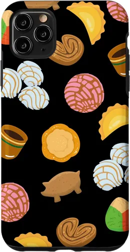 Vista 13 de Conchas Pan Dulce Pattern Black Phone Case Latina Gift Case Case for iPhone 17