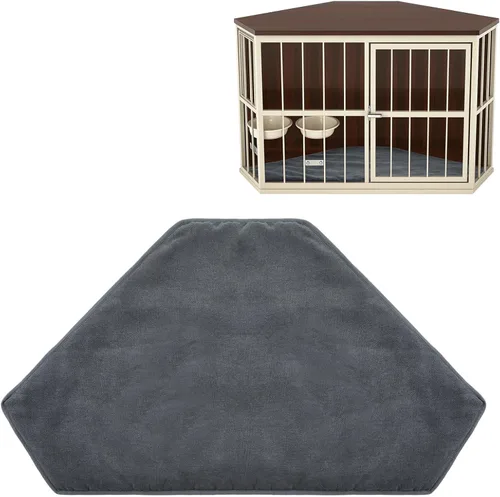 CroBlissful Tapete para perrera de 42.5 x 23.8 pulgadas, cama lavable para muebles, cama lavable para perros grandes, jaula para mascotas, tapete