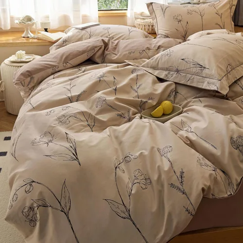 Vista 20 de Shabby Chic - Juego de funda de edredón floral, tamaño individual, 3 piezas, 100% algodón, estética, funda de edredón y 2 fundas de almohada, suave