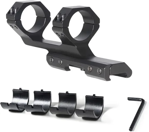 Vista 5 de oneleaf.ai Monturas de riflescope voladizo de 30mm/1 in con desplazamiento de 2 pulgadas - OLSM30150