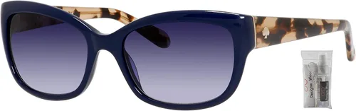 Vista 2 de Kate Spade JohannaS Rectangle Sunglassesfor Women + BUNDLE with Designer iWear Eyewear Care Kit