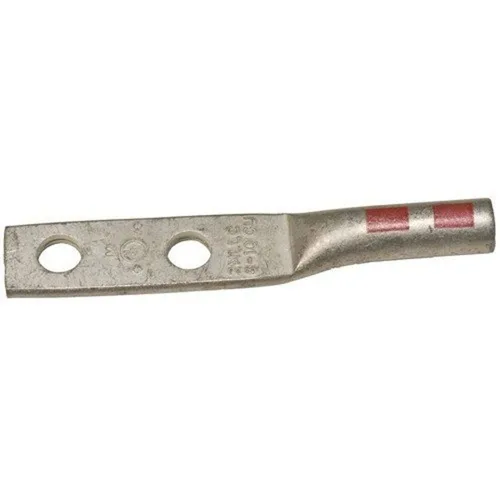 Vista 8 de Morris Productos 94339 Morris 94339 largo Barril Lug, cobre, 2 agujeros, # 1 AWG Wire Range, compresión 1/4 Stud tamaño, 3/4" el espaciado agujero