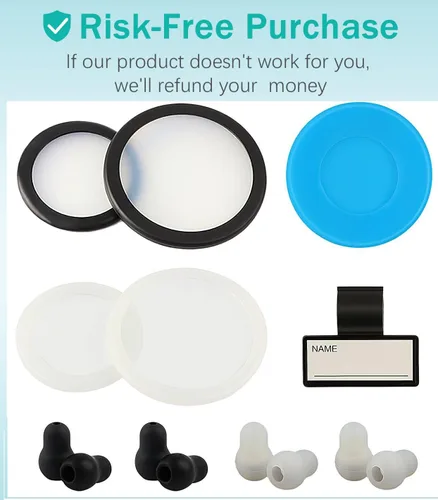 Vista 8 de 14 piezas de repuesto de accesorios para estetoscopio Littmann, 4 pares de puntas suaves para estetoscopio, piezas de tapones para los oídos