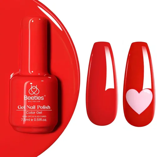 Vista 184 de Beetles - Esmalte de uñas de gel blanco perla, 0.5 onzas líquidas, color blanco perla, brillante, sirena, concha nacarada, esmalte de uñas de gel