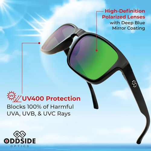 Vista 5 de Gafas de sol polarizadas para hombre Gafas de sol con protección UV para conducir, pesca, golf, correr, trabajo