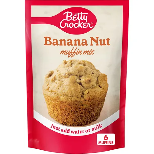 Vista 34 de Betty Crocker Mezcla de muffins de nuez de plátano, hecha con nueces, 6.4 onzas (paquete de 9)