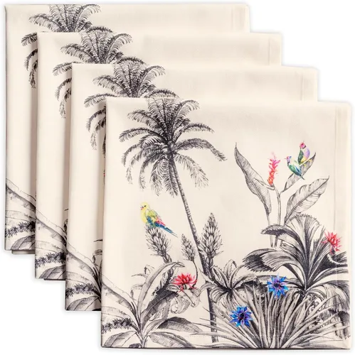 Vista 51 de Maison d' Hermine Juego de 4 servilletas de tela 100% algodón, suaves y duraderas, servilletas cuadradas reutilizables para uso diario, lavables