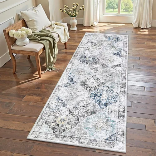 Vista 13 de Ileading Alfombras lavables para pasillo, 2 x 6, antideslizantes, para entrada, cocina, baño, dormitorio, lavandería, sala de estar, alfombra larga