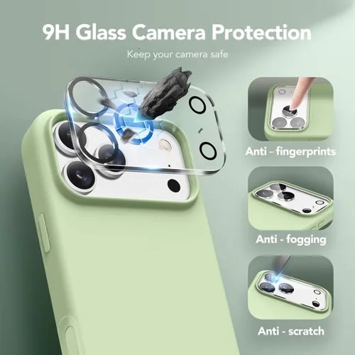 Vista 1632 de GONEZ Funda magnética para iPhone 14, compatible con Magsafe, con protector de pantalla + protector de cámara, forro de microfibra antiarañazos