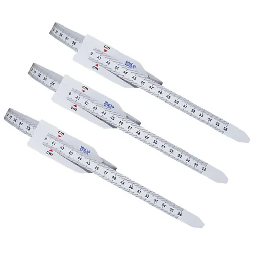 Vista 6 de 3 unidades, regla de medición de circunferencia de la cabeza, cinta métrica práctica profesional duradera regla de medición de plástico retráctil