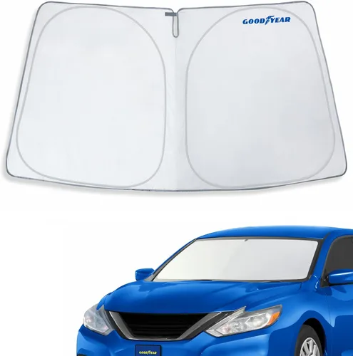 Vista 44 de Goodyear Parasol plegable para parabrisas Acura MDX 2022-2026, accesorios de automóvil, cubierta de parasol, parasol para parabrisas de automóvil