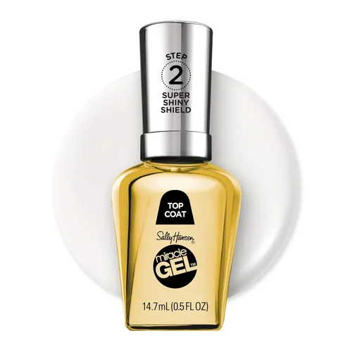 Vista 22 de Sally Hansen Miracle Gel™, capa superior brillante, de larga duración, fórmula tipo gel, sin necesidad de lámpara UV, esmalte de uñas transparente