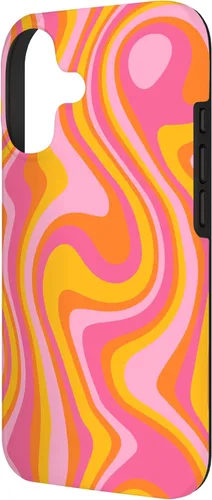 Vista 2 de Retro Groovy Liquid Swirl Hippie 70's 80's Psychedelic Phone Case for iPhone 17