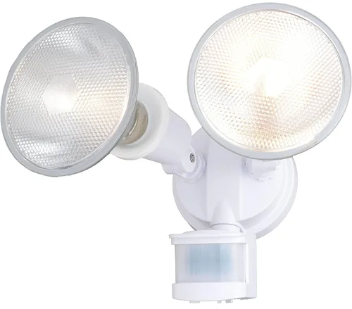 Vista 10 de VAXCEL Luz de inundación de seguridad para exteriores del atardecer al amanecer con sensor de movimiento de bronce, 2 cabezales de luz ajustables, 4