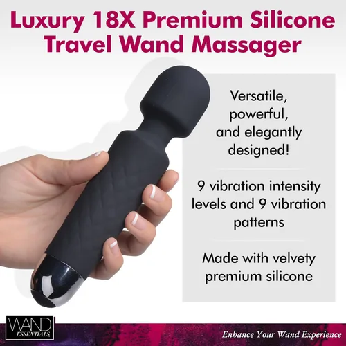 Vista 2 de Varita de viaje de silicona de lujo de Wand Essentials, 18