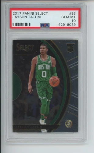 2017 Jayson Tatum #93 Panini Select Jason Boston Celtics ROOKIE RC PSA GEM-MINT 10 Graded NBA Basketball Card