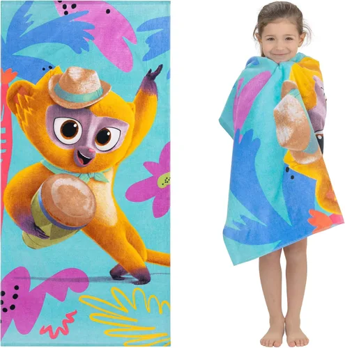 Vista 9 de Franco Batman DC Comics Kids - Toalla de baño/piscina/playa súper suave y ligera 100% reciclada, hecha de botellas de plástico recicladas, 58 x 28