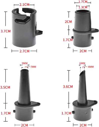 Vista 4 de Boquillas de bomba inflables, accesorios de válvulas de aire, barco multifuncional para bomba SUP, a prueba de fugas, portátil, boquilla de bomba