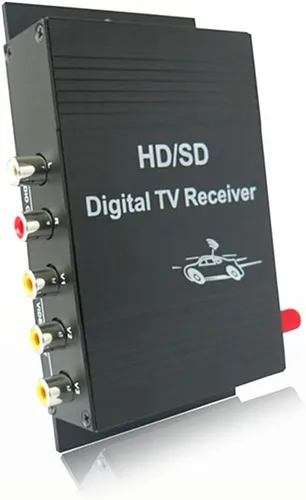 Vista 4 de Coche TV ATSC sintonizador receptor caja digital 4 salida de vídeo para Android coche estéreo Radio Accesorios para EE.UU. América Canadá México