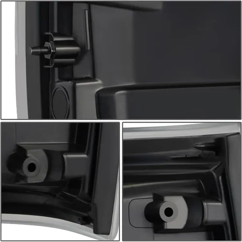 Vista 6 de DNA MOTORING Par de luces traseras estilo OE compatibles con modelos F150 Styleside 2009-2014, carcasa cromada, lente transparente, TL-ZTL-006CHCL