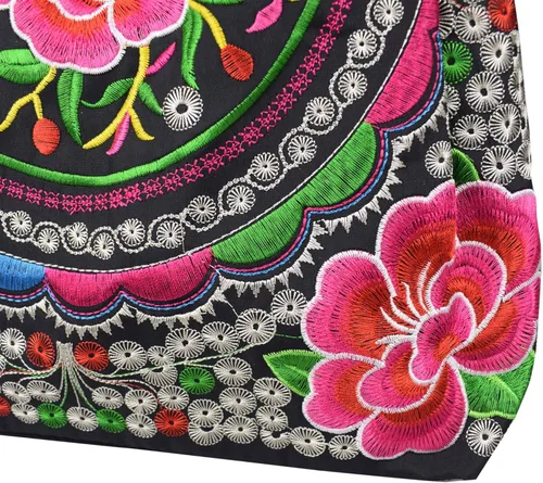 Vista 6 de Bolsos de hombro para mujer, estilo vintage, bordados, florales, para mujer