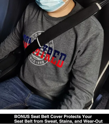 Vista 7 de VSHIELD Funda impermeable para asiento de coche de neopreno, protector de asiento antideslizante y a prueba de sudor, ajuste universal para asiento