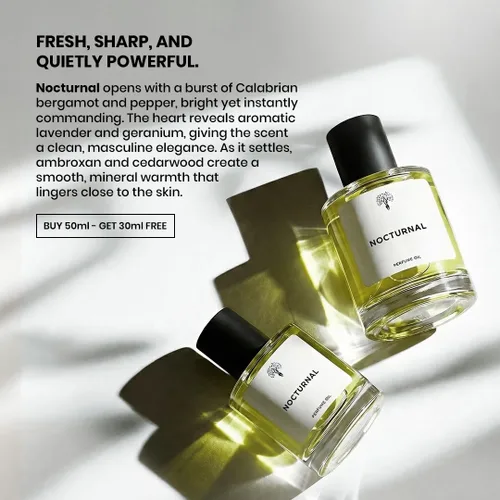 Vista 4 de Eternal perfume oils EAU DE PARFUM - Perfumes nocturnos para hombre de larga duración para mujer, sin alcohol, 1.7 fl oz con 1.0 fl oz (paquete de 2)