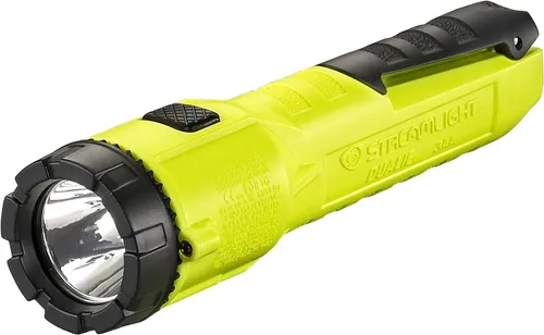 Linterna Streamlight 68750 Dualie 3AA de 140 lúmenes, intrínsecamente segura, industrial, con modos spot/flood y 3 pilas alcalinas "AA", amarilla