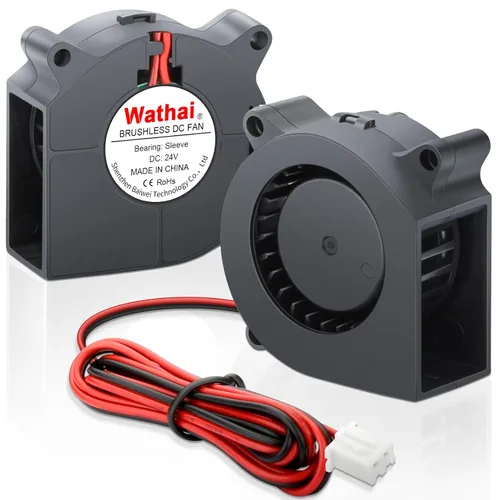 Wathai 2 unids 1.575 in x 0.787 in 4020 ventilador ventilador 24V 2pin DC motor sin escobillas para bricolaje enfriamiento