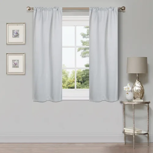 Superior Cortinas semiopacas – Diseño caprichoso brillante – 26 x 63 pulgadas – Cabezal de bolsillo para cortinero – Cortinas de bloqueo solar y