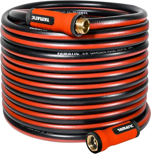 Vista 15 de YAMATIC Manguera de jardín corta de hembra a hembra de 5/8 pulgadas x 3 pies, manguera guía resistente de doble uso 2 en 1 con conector de latón