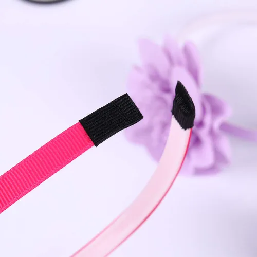 Vista 4 de XIMA 10 diademas de gasa con flores para niñas, para niños, adolescentes, accesorios para el cabello