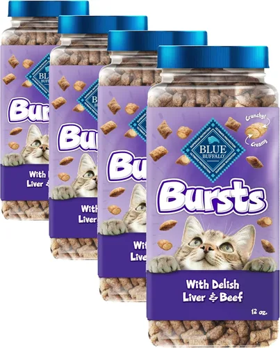 Vista 12 de Blue Buffalo - Premios crujientes Bursts para gatos, de pollo, tarro de 340,1 g