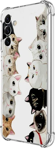 Vista 31 de Funda para Galaxy A54, hermosa protección contra caídas de flores rosas, a prueba de golpes, carcasa protectora de cuerpo completo resistente a