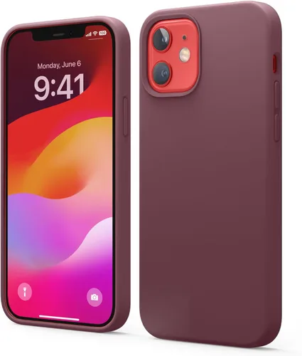 Vista 28 de elago Compatible con Funda para iPhone 12 Mini, Silicona Líquida, Cubierta Protectora de Cuerpo Completo, A Prueba de Golpes, Ajuste Delgado, Forro