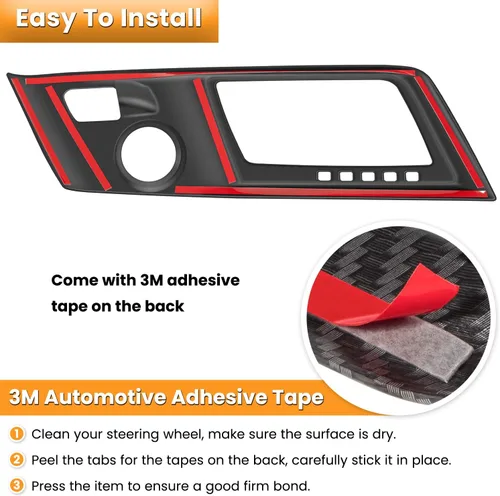 Vista 5 de Cubierta protectora del panel de engranajes de control de aspecto de fibra de carbono para Chevrolet Corvette C7 Z06 Z51 ZR1 Stingray Grand