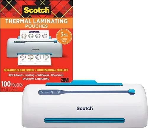 Laminator térmico Scotch Pro, sistema de 2 rodillos, 16.06 x 4.25 x 4.96 pulgadas