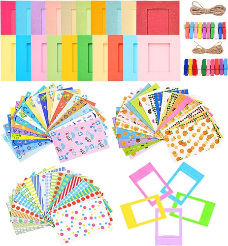 Sunmns Kit colorido 6 en 1 de accesorios compatibles con cámara Fujifilm Instax Mini 12 11 9 8 90 70, accesorio incluye calcomanía de película,