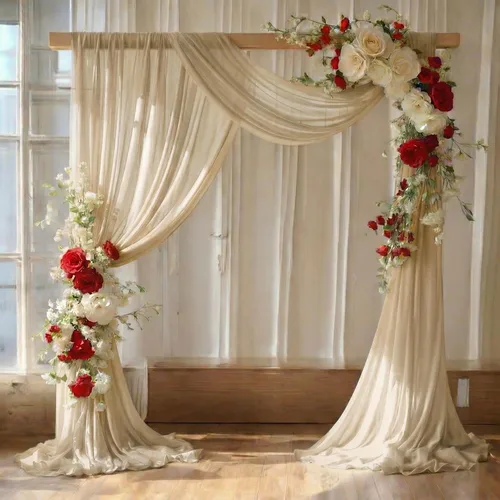 Vista 20 de MDS - Paquete de 1 panel (30 pulgadas de ancho x 40 pies de largo) para arco de boda, cortina de gasa transparente para boda, ceremonia, recepción