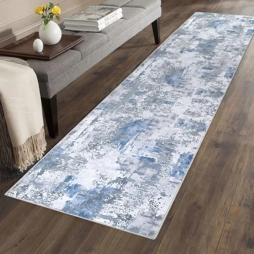 Vista 7 de famibay Alfombra de pasillo de 2 x 10, moderna para pasillos, antideslizante, alfombras de cocina lavables, alfombra de pasillo suave abstracta