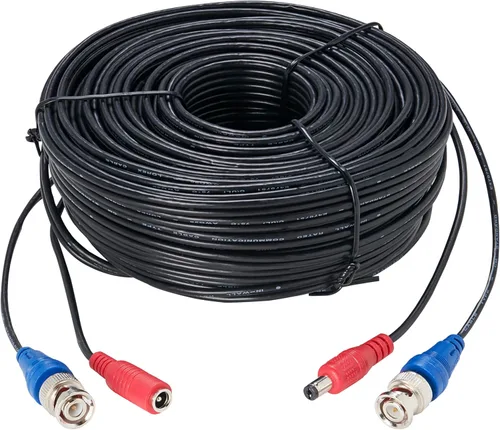 Vista 2 de Lorex Cable de alimentación 4K RG59, cable de video para sistemas de cámaras de seguridad, para sistema de vigilancia analógico HD (CVI/TVI/AHD/MPX)